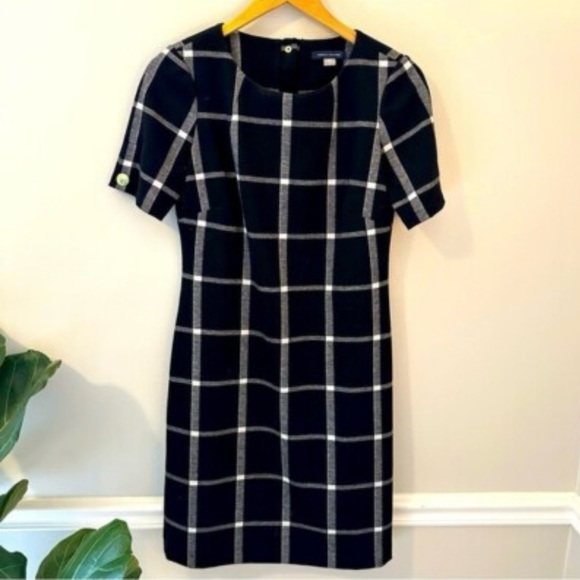 Tommy Hilfiger Dress | black/gray/cream pattern | Size: 10 - Picture 7 of 8